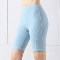 In Stock Gym Training Shorts Seamless Running Yoga Shorts Nylon Spandex Essential Biker Shorts For Women